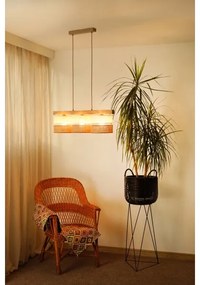 Brilagi - Lampadario a sospensione con filo FOREST 3xE27/15W/230V pino/beige/color crema