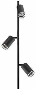 Lampada con piedistallo PARIGI 3xGU10/12W/230V nero