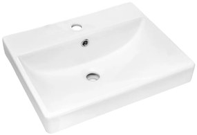 COMAD UN-RITA-GW-50 - Lavabo da appoggio RITA 50x40 cm ceramica bianco lucido