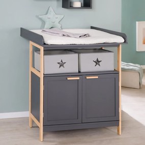 Cassettiera bassa per bambini antracite 87x75 cm Berlin - Roba