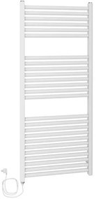 Termoarredo elettrico bianco 700w H120 x 50 interasse 45 cm