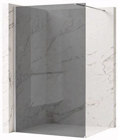 Parete doccia Rea Flexi Grey / Chrome 90