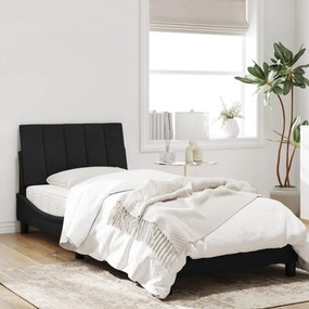 Giroletto con luci led nero 90x190 cm in velluto