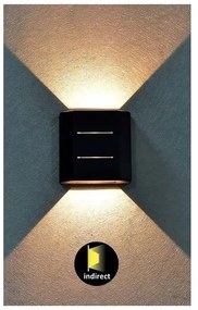 Rabalux 7319 - Applique LED da esterno LIPPA LED/6W/230V IP54 nero