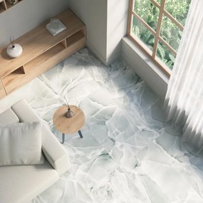 Piastrella da pavimento e rivestimento interno 60 x 120 cm Sp. 7 mm rettificato Altea in gres porcellanato smaltato lucido onice blu traffico medio forte (pei 3/5) 1.44 mq