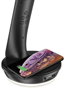 Retlux-LED Lampada dimmerabile con ricarica wireless Qi e display LED/6W/230V 3000/4000/6000K