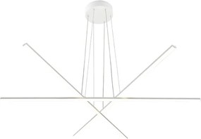 Lampadario LED design MIKADO bianco Ø100cm, luce con 3 temperature di colore 4500 lumen