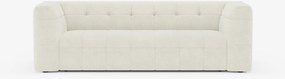 Mosaic Divano 3 e 4 posti modulare in bouclé: capitonné e design in tessuto smacchiabile T21