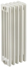 Radiatore acqua calda EQUATION Tubolare in acciaio 4 colonne, 5 elementi interasse 53.5 cm, bianco
