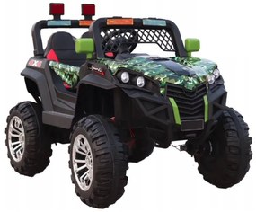 Auto a batteria per bambini unica JEEP verde