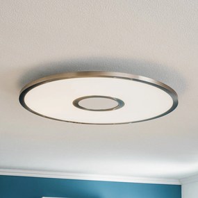 Plafoniera a LED Linema Lucande, dimmerabile, Alluminio / Grigio / Zincato, Soggiorno / Sala da pranzo, Alluminio, Moderno, Plafoniera LED