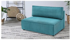 Modulo divano in velluto a coste blu, parte centrale Nihad modular - Bobochic Paris