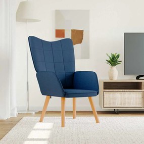Sedia Relax Blu İn Tessuto /