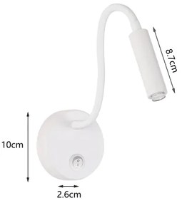 Brilagi - Lampada da parete flessibile a LED dimmerabile MAYA 1xG9/4W/230V bianco