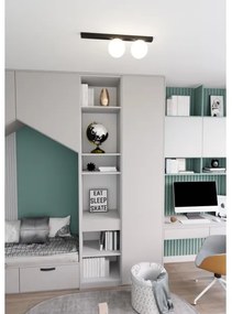 Plafoniera FIT 2xE14/10W/230V nero/bianco