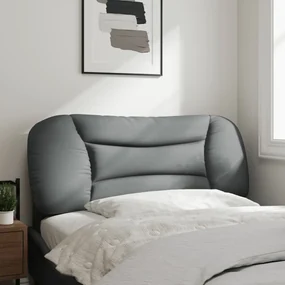 Cuscino testiera grigio chiaro 100 cm in tessuto