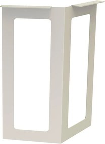 Gamba per mobili STEELMI Boomerang in acciaio cromo opaco L 30 x P 57 x H 71 cm