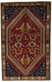 Shiraz Tappeto persiano 240 x 160 Rosso (Iran) Annodato A Mano