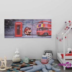 vidaXL Set Stampa su Tela da Muro Londra Multicolore 150x60 cm