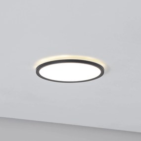 Pannello LED Aqua, Ø 30 cm, nero, metallo/plastica, CCT dimmerabile Aqua TK Lighting,, Nero, Bagno, Metallo, Moderno, Pannello LED