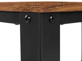 Tavolino da servizio MARGE marrone/nero