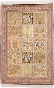 Cashmere Silk Tappeto 90 x 60 (Indian) Annodato A Mano