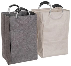 Ceste per il bucato in set grigie/beige in tessuto 2 pz – Casa Selección