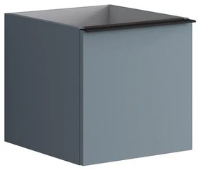Struttura semi colonna da bagno Pixel2 cassetti laccato opaco indaco L 40 x H 40 x P 45.5 cm