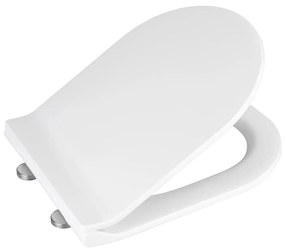 WENKO 22415100-Sedile WC HABOS 46x36 cm bianco/argento