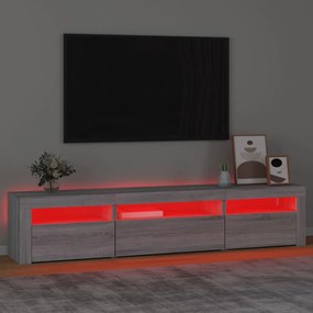 Mobile porta tv con luci led grigio sonoma 195x35x40 cm