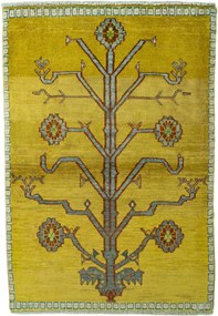 Gabbeh Tappeto persiano 110 x 160 Giallo (Iran) Annodato A Mano