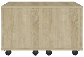 Tavolino da salotto rovere sonoma 60x60x38 cm in truciolato