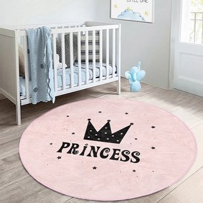 Tappeto rosa per bambini ø 120 cm Comfort - Mila Home