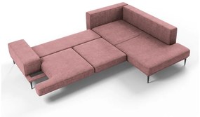 Divano letto angolare rosa, angolo destro Liege - Interieurs 86