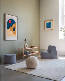 Poltrona per bambini blu con rivestimento in velluto a coste Cloud – Wigiwama