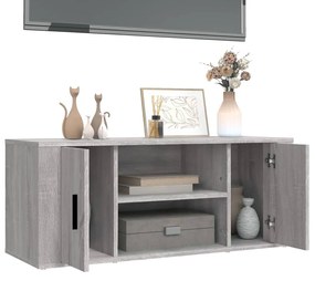 Mobile tv grigio sonoma 100x35x40 cm in legno multistrato