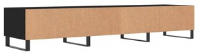 Mobile Porta TV Nero 150x36x30 cm in Legno Multistrato