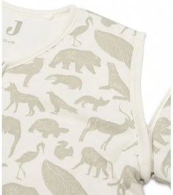 Jollein - Sacco a pelo 2in1 3-9 mesi 3 TOG Animals Olive Green