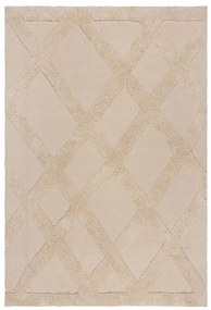 Tappeto in cotone beige 160x230 cm Tessa Diamond - Flair Rugs