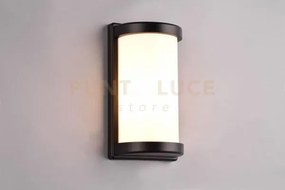 Puelo applique da esterno nera h.26,5cm ip44 1 luce attacco e27