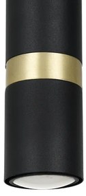 Lampadario a sospensione con filo JOKER 1xGU10/25W/230V nero/oro