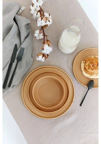 Set di piatti color salmone in gres 12 pz Malia - Bonami Selection