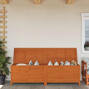 Contenitore Da Giardino Marrone 198,5x50x56,5 Cm Massello Abete /