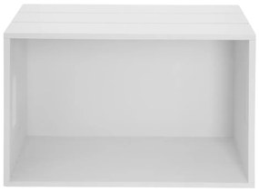 Cassetta di legno bianca 36x26x15 cm - Orion