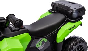 Quad Elettrico per Bambini Safari 6V con Bauletto Posteriore Verde...