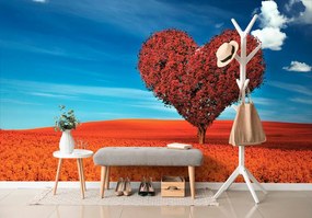 Carta da parati autoadesiva – Albero meraviglioso a forma di cuore