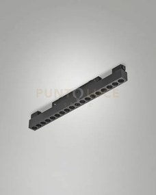 Ermes modulo lineare optics nero 3000k 24° 14w 1506lm dimmerabile dali