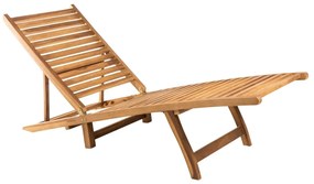 Lettino Prendisole İn Legno Massello Di Teak /