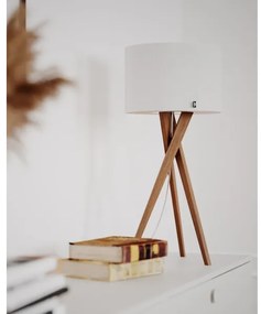 ByRydens 4002720-6002 - Lampada da tavolo VEGA 1xE27/8W/230V bianco/rovere