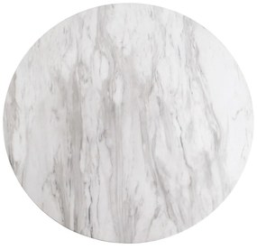 Tavolo da pranzo rotondo con piano in marmo ø 110 cm Bolzano - House Nordic